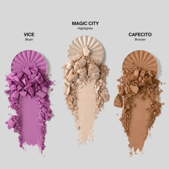 OFRA MINI MIX FACE PALETTE BIENVENIDOS A MIAMI (blush, highlight, bronzer) NEW - Picture 3 of 14